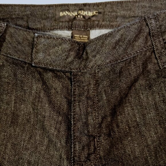 BANANA REPUBLIC Pants/Trousers  sz 6  Wide Leg  Denim Cotton  style-538380 EUC - Picture 5 of 12